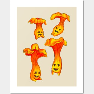 Jack-o-Lantern Mushrooms! Posters and Art